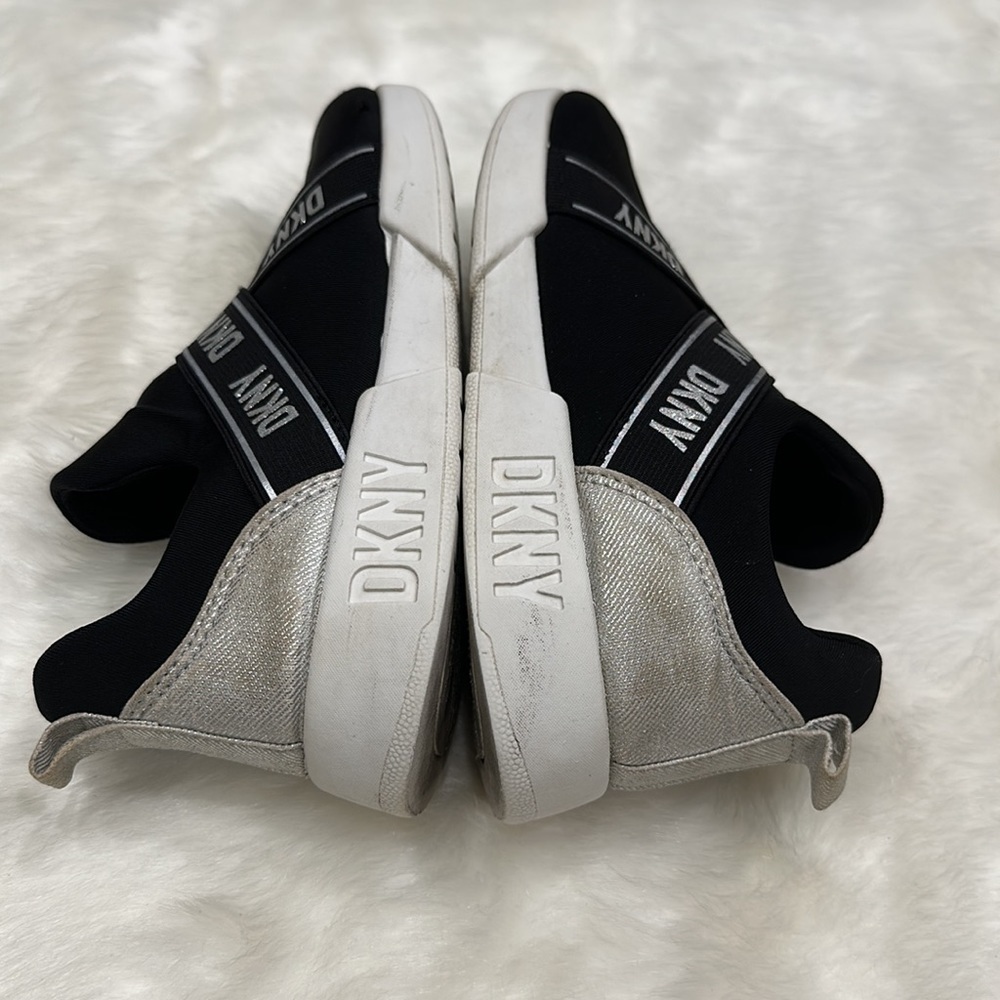 DKNY black slip on tennis shoe size 3 - Picture 13 of 17
